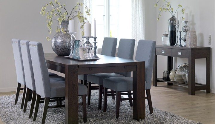 Spiseborde design selv: rustika spisebord med planker i eg ...