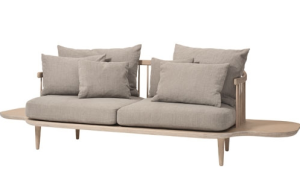 fly sofa hvid eg med sidebord