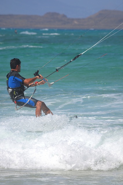 kitesurfing