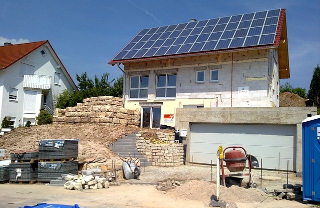 solpanel på tag